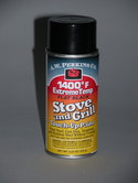 1400 degree fahrenheit Stove Paint-Spray Black, No HAPS, rust-inhibiting formula, low VOC touch up- 4.75 oz
